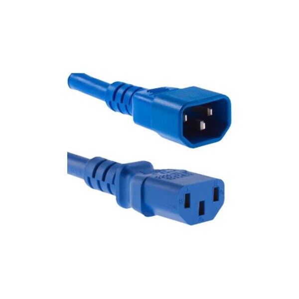 Unc Group 5Ft Blue C13-C14 Pdu/ Server Ultra Flexible Power Cord, Svt, 10Amp, PWRC13C1405FBLU - main